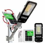 Latarnia Ogrodowa Lampa Solarna Na Słup Mocna 600W Panel Uliczna LED