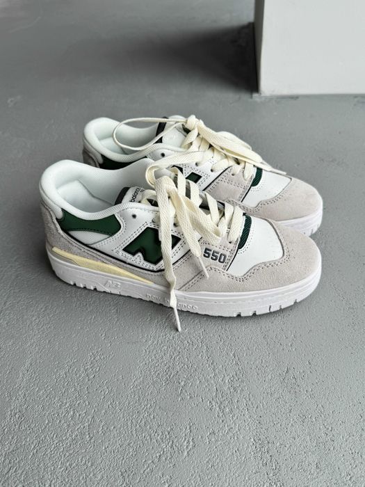 Кросівки New Balance 550 Grey/Green premium