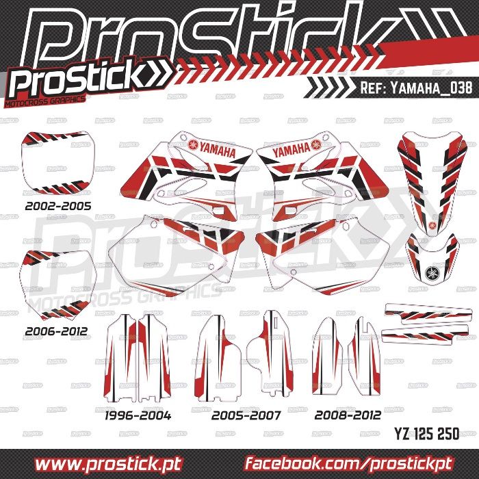 Kit autocolantes YAMAHA YZ 125 250