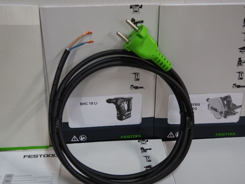 FESTOOL PROTOOL kabel bez gniazda 2m Oryginalny przewód