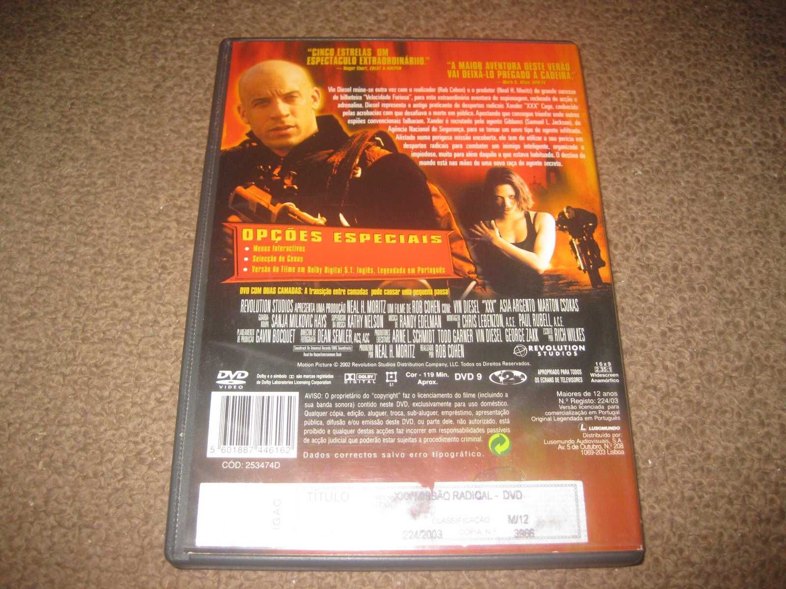 DVD "xXx - Missão Radical" com Vin Diesel