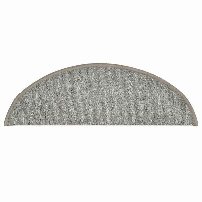 vidaXL Maty na schody 30 szt. Jasnoszary 56x17x3 cm
