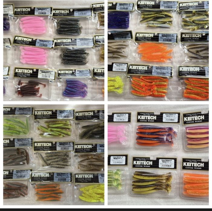 Розпродаж силікону Japan, Keitech, Reins, TSUNEKICHI