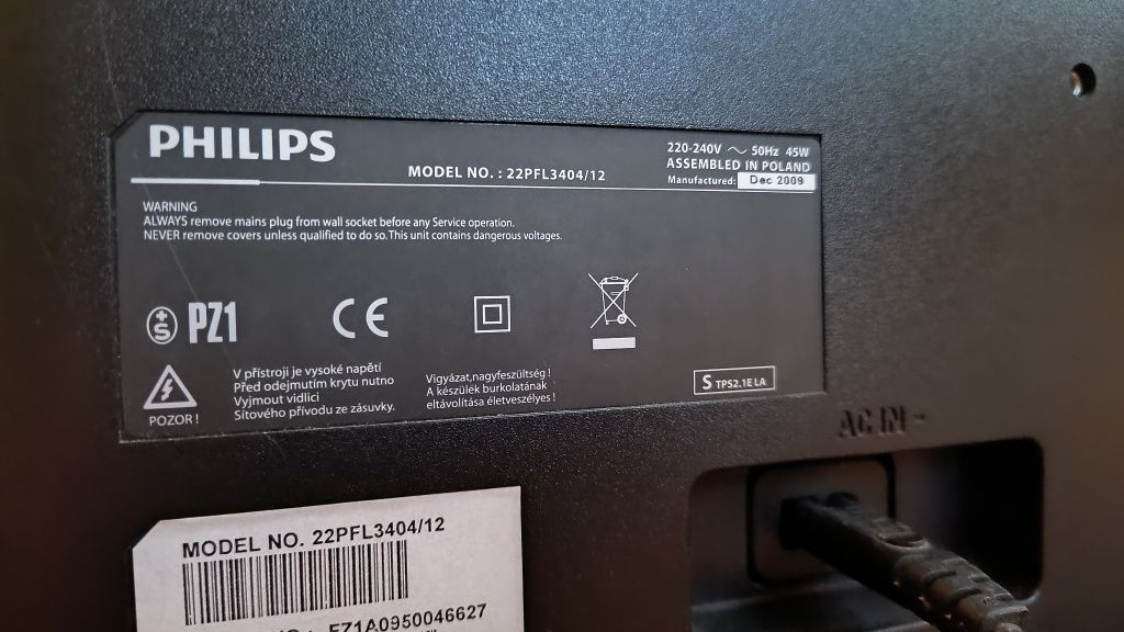 Tv Philips z funkcją monitora