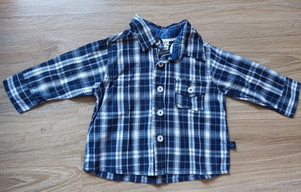 Рубашка в клеточку сорочка в клітинку 68 розмір