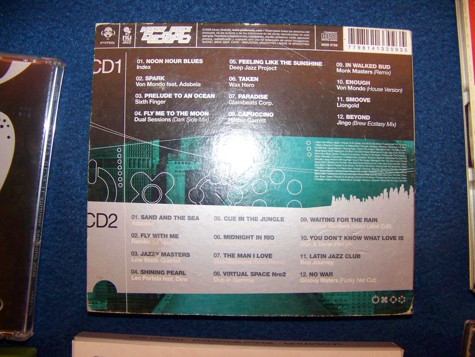 lote 8 cd´s coletâneas - chillout, remixed, café oriental, chill jazz