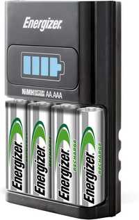 Energizer CH1HR3 ładowarka baterii AA AAA LCD + 4szt akumulatorki Xbox