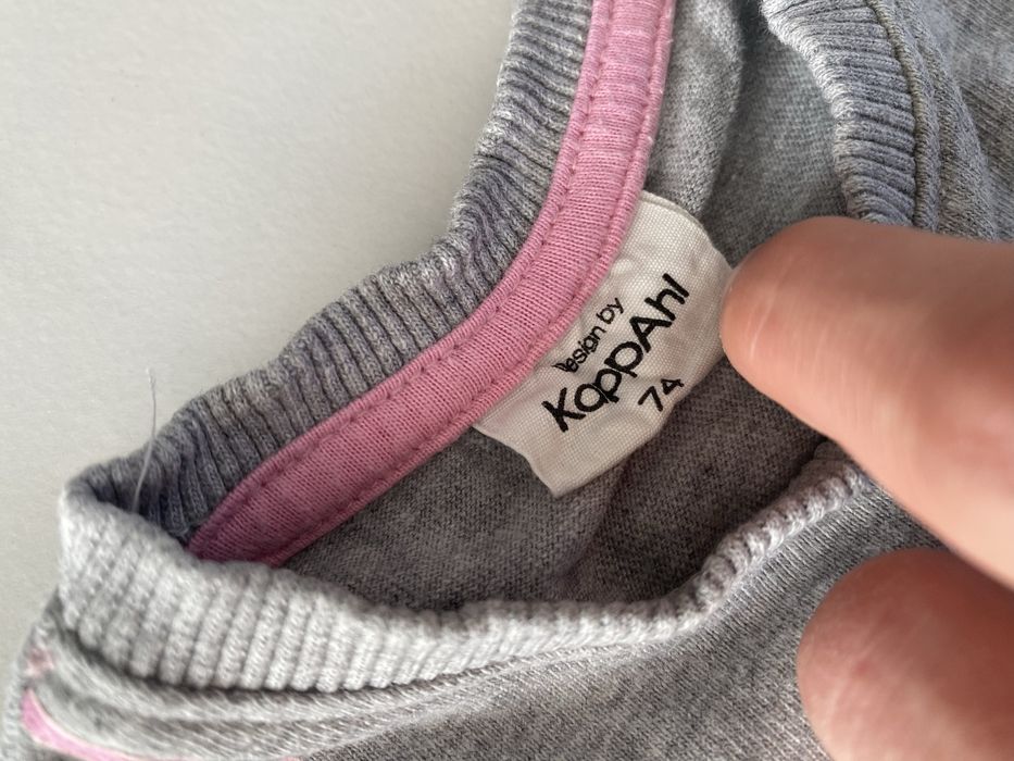 Szara bluza z jednorożce kappahl 74