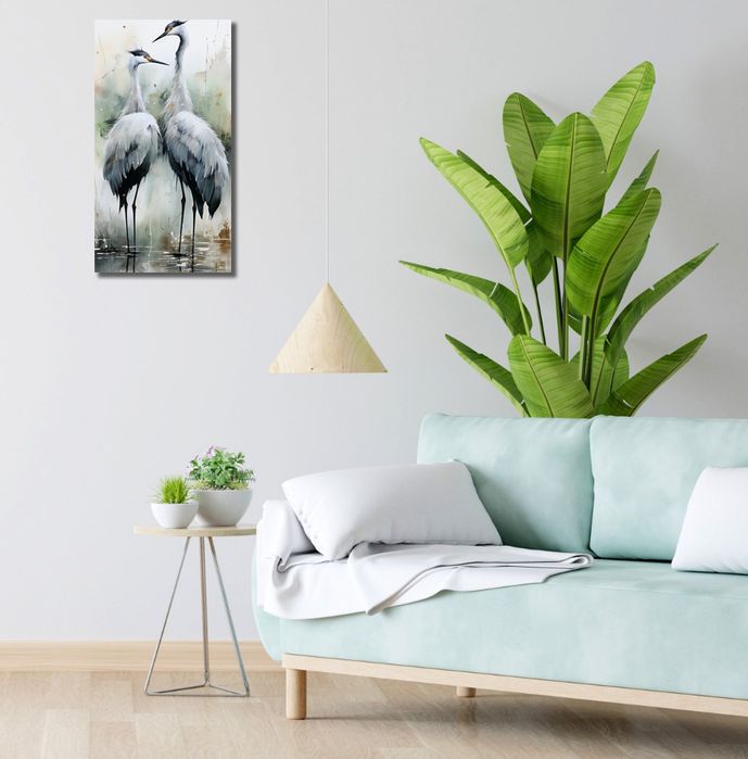 Obraz 30x60cm Tańczące Czaple