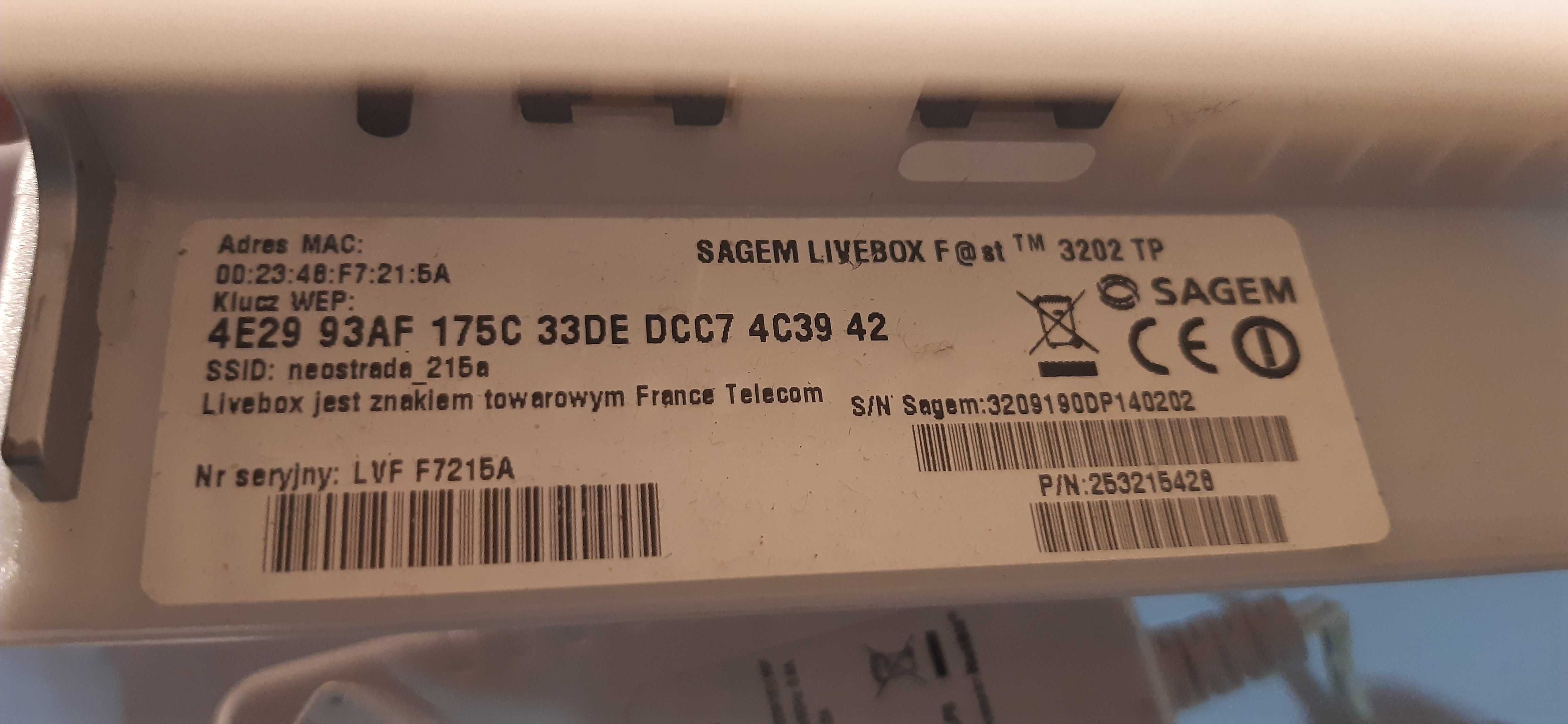 Livebox TP, Orange, Sagem zabytek techniki