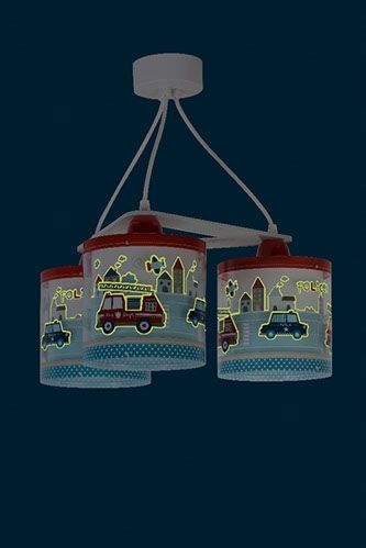 Lampa Sufitowa Pojazdy Policja Potrójna 3X60W E27
