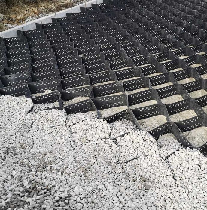 Geosytetyki, geowłókniny, geosiatki, geokraty, membrany dachowe