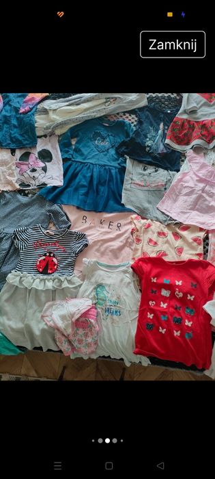 Paka ciuszków dla dziewczynki 110/116