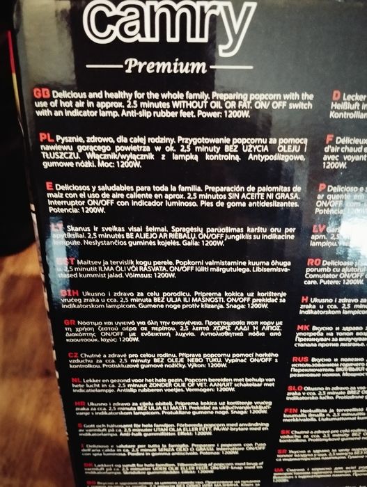 Maszyna urządzenie do popcornu  NOWA