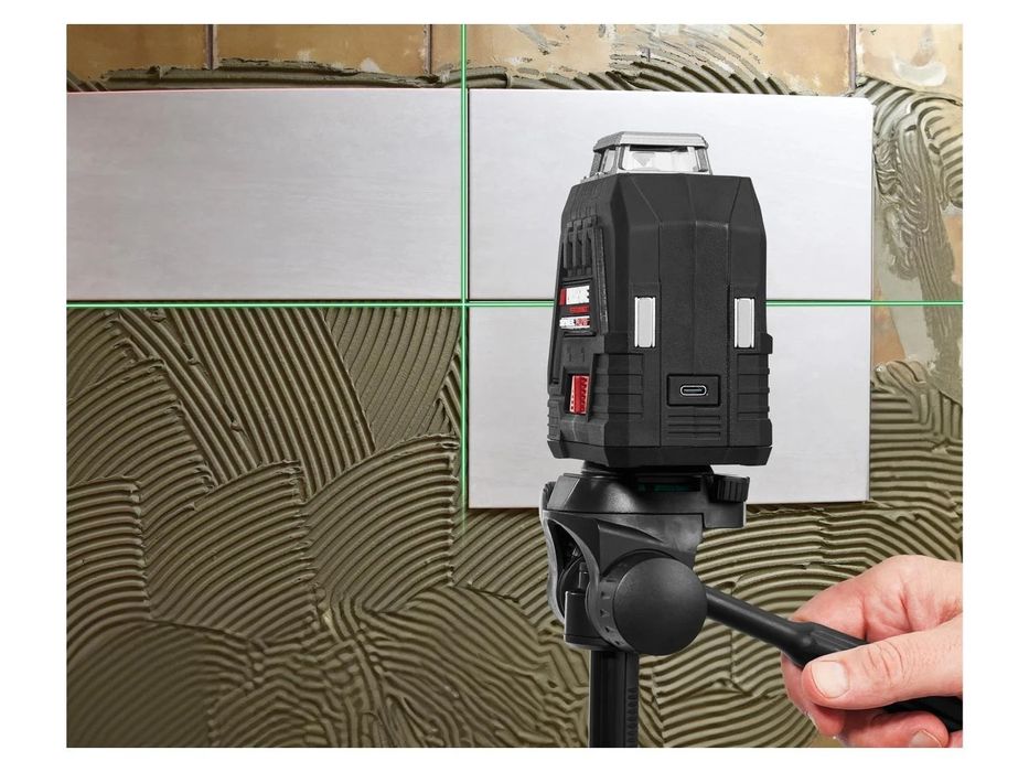 ULTRA Precyzyjny Laser krzyżowy 360° PARKSIDE PERFORMANCE na Zielono