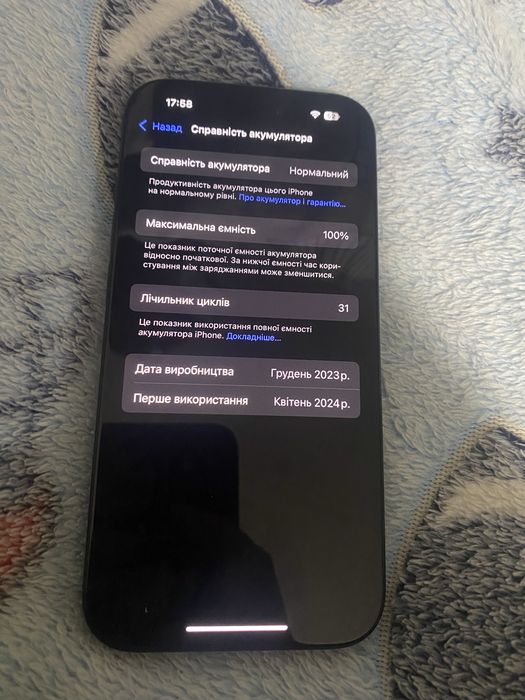 Iphone 15 128гб стан ідеалу
