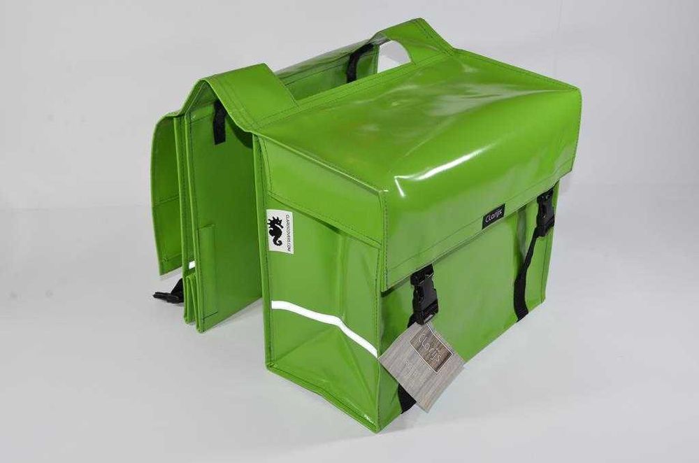 Sakwa Torba rowerowa miejska e bike cargo Clarijs XL 46L PCV zielona