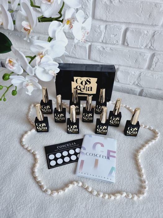 Lakier żelowy hybrydowy Coscelia zestaw 10 szt 10 ml