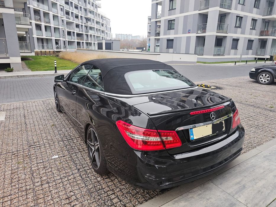 Mercedes E-klasa cabrio pakiet AMG zamiana