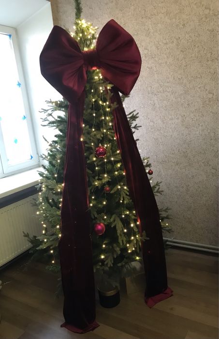 Бархатный бант большой