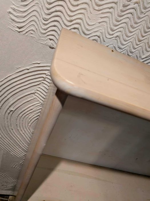 rezerwacja     Regał drewniany biały na książki na zabawki