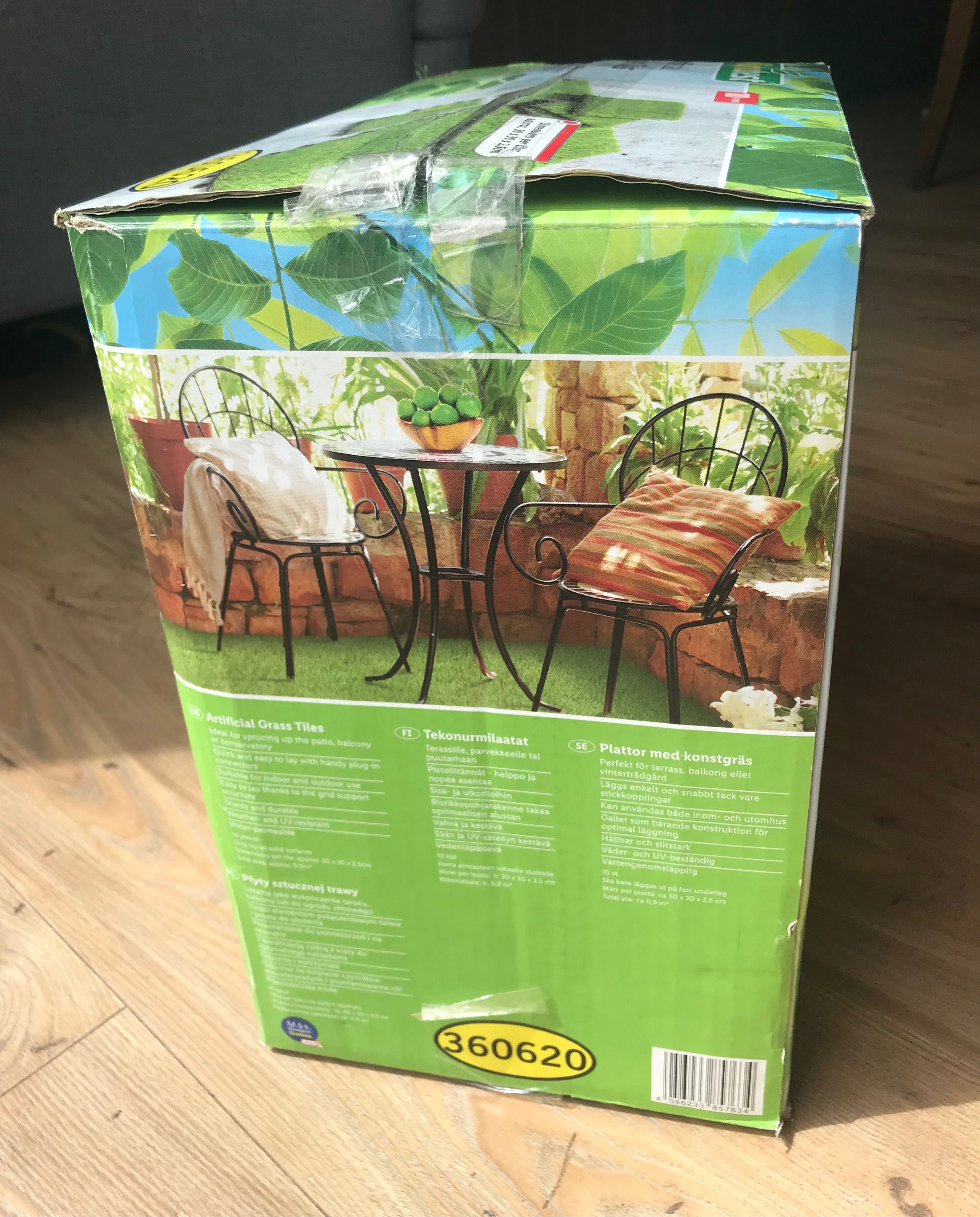 Sztuczna trawa płytkach kafelki artificial grass tiles Florabest NOWA