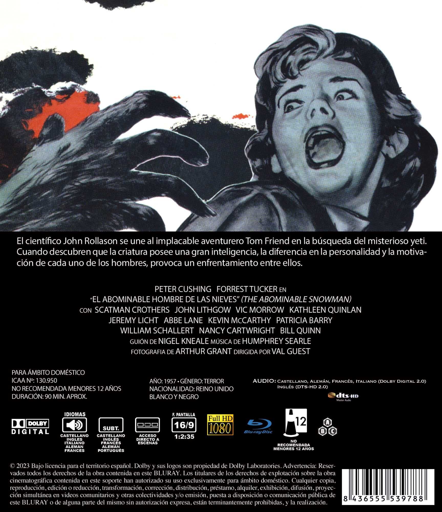 El Abominable Hombre de las Nieves (Blu-Ray)-Importado