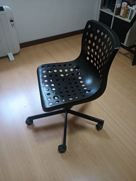 Secretaria vidro com cadeira