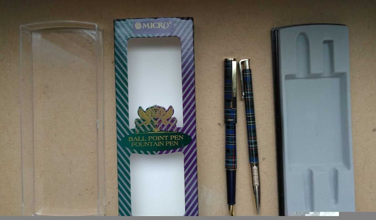 Подарочный набор корейская микроперьевая и шариковая ручки