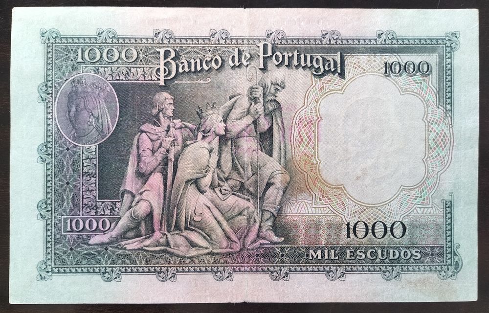 Nota 1000$ 1956 Filipa Lencastre Estado Quase Bela