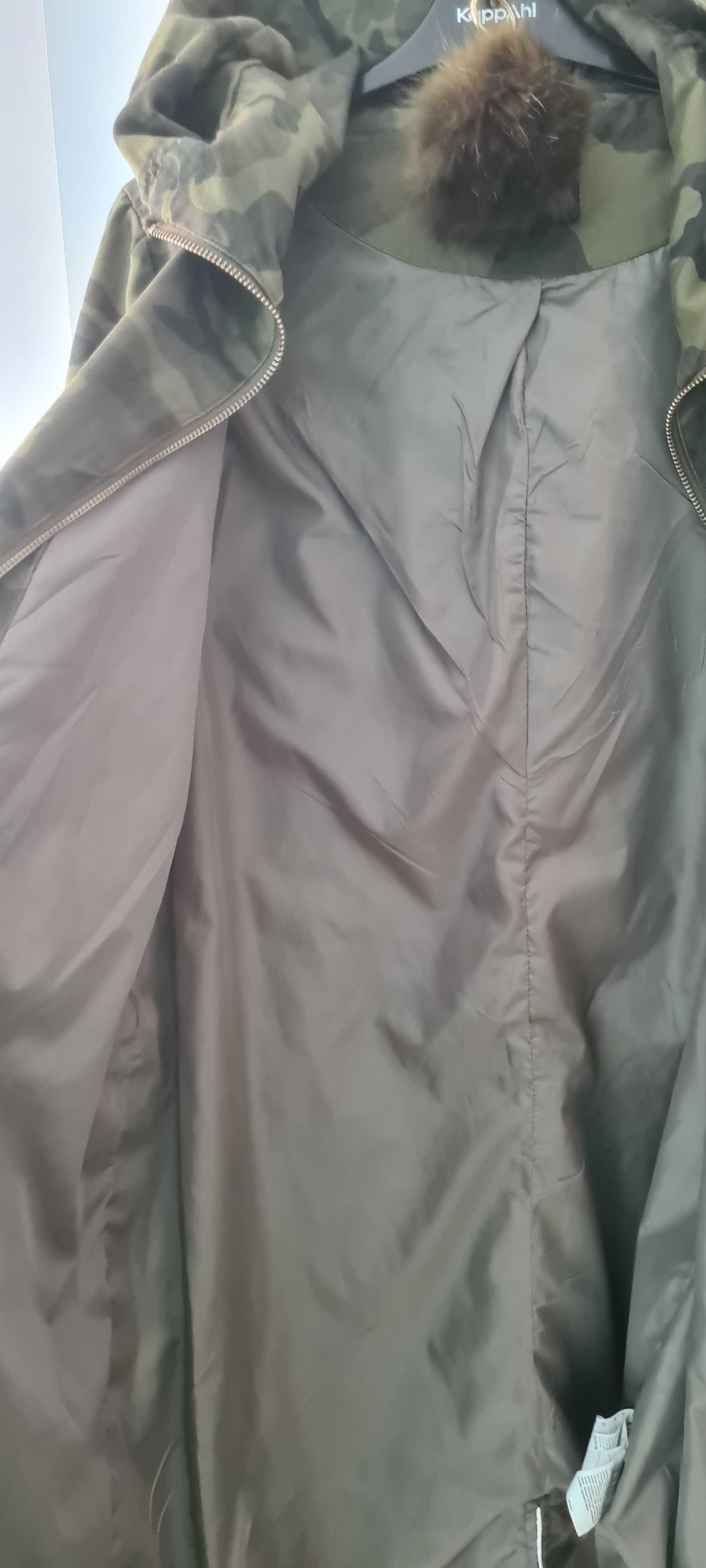 Parka płaszcz damski płaszczyk Mohito 42 L XL jak nowy moro khaki