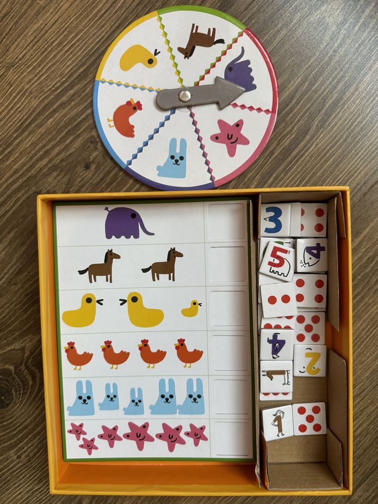 Djeco bingo 1,2,3 цифри, вчимося рахувати, математика