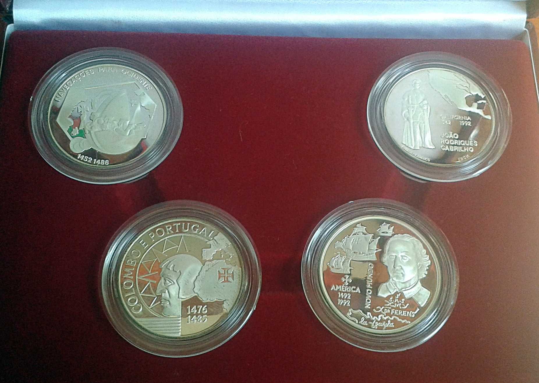 Moedas PRATA Proof Descobrimentos Portugueses III. Silver Coin Set x4