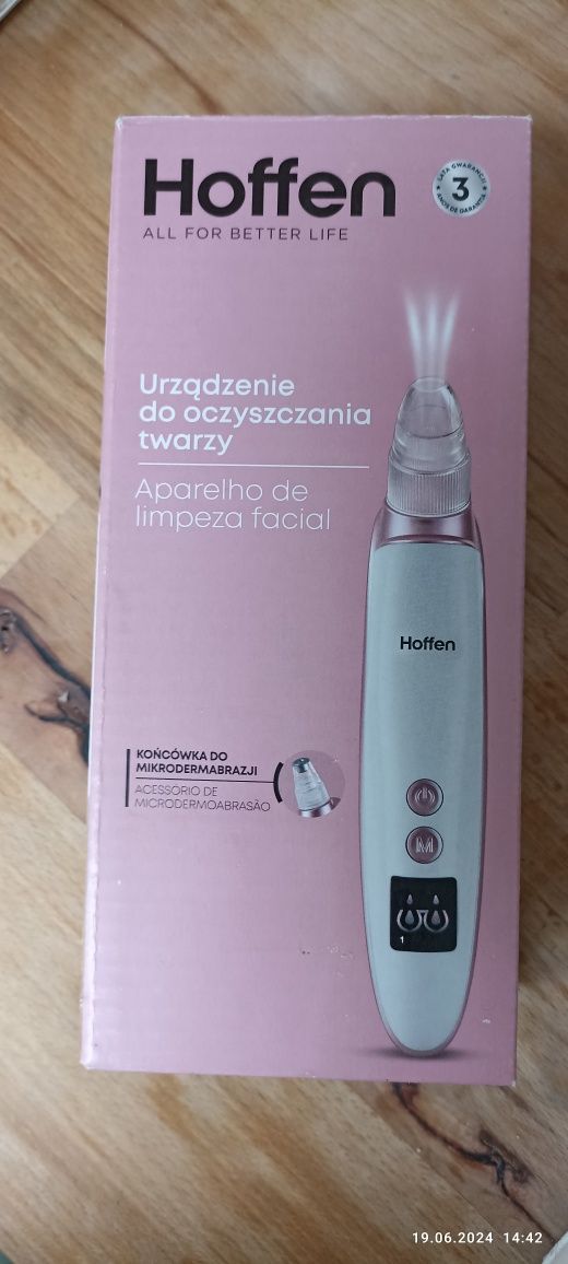 Urządzenie do oczyszczania twarzy hoffen mikrodermabrazja