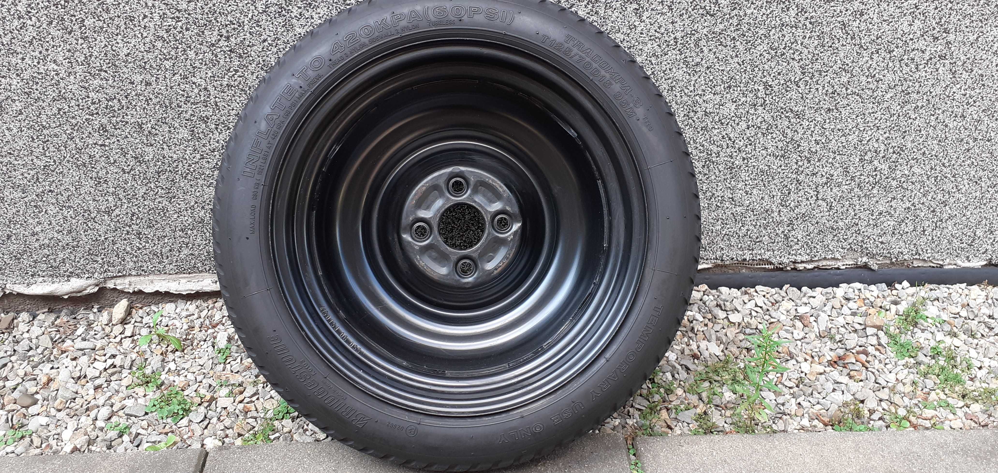 Koło dojazdowe Toyota Yaris R15 4x100