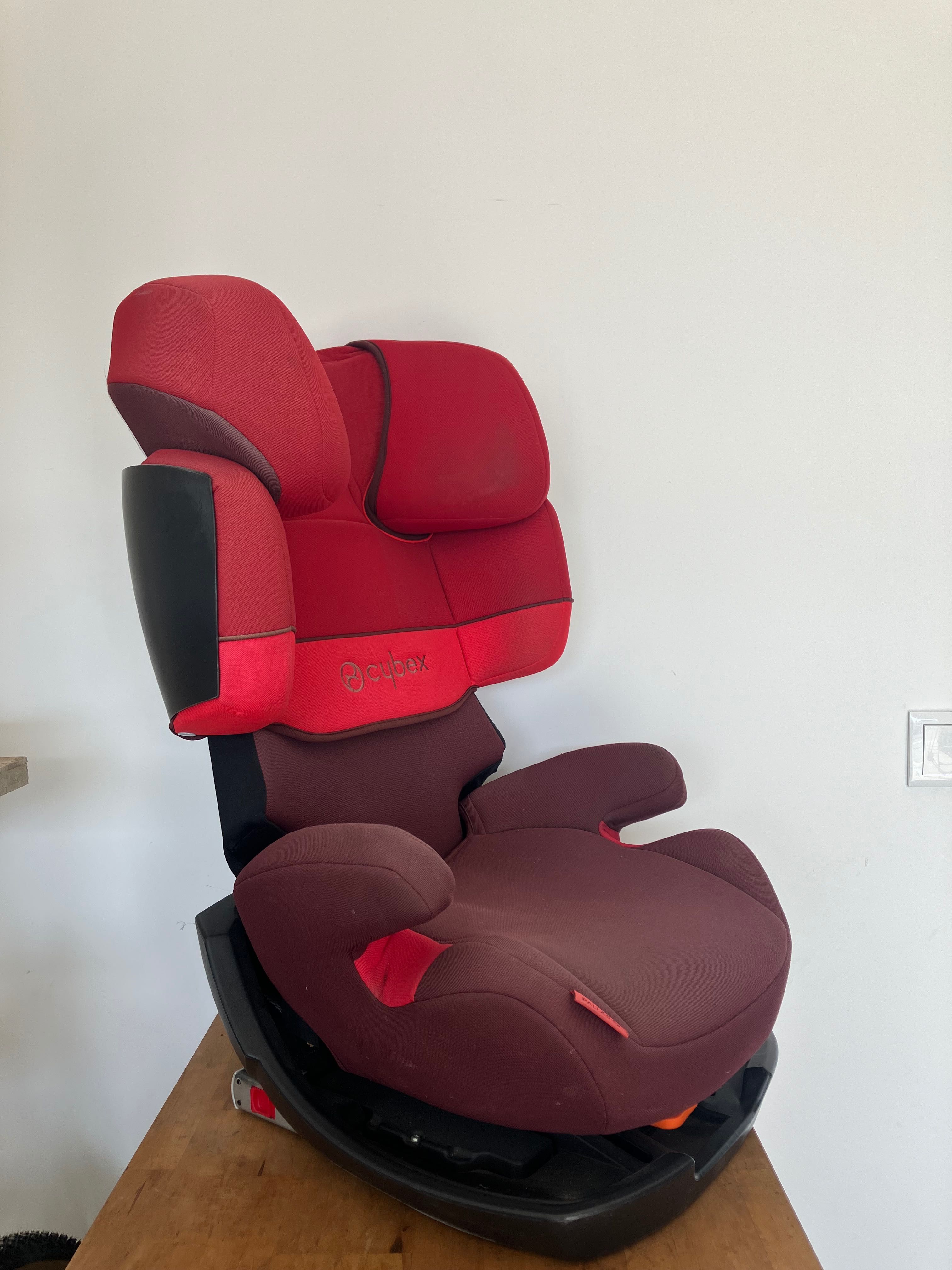 Cadeira auto Cybex Pallas Fix - Grupo 2 e 3 vermelha