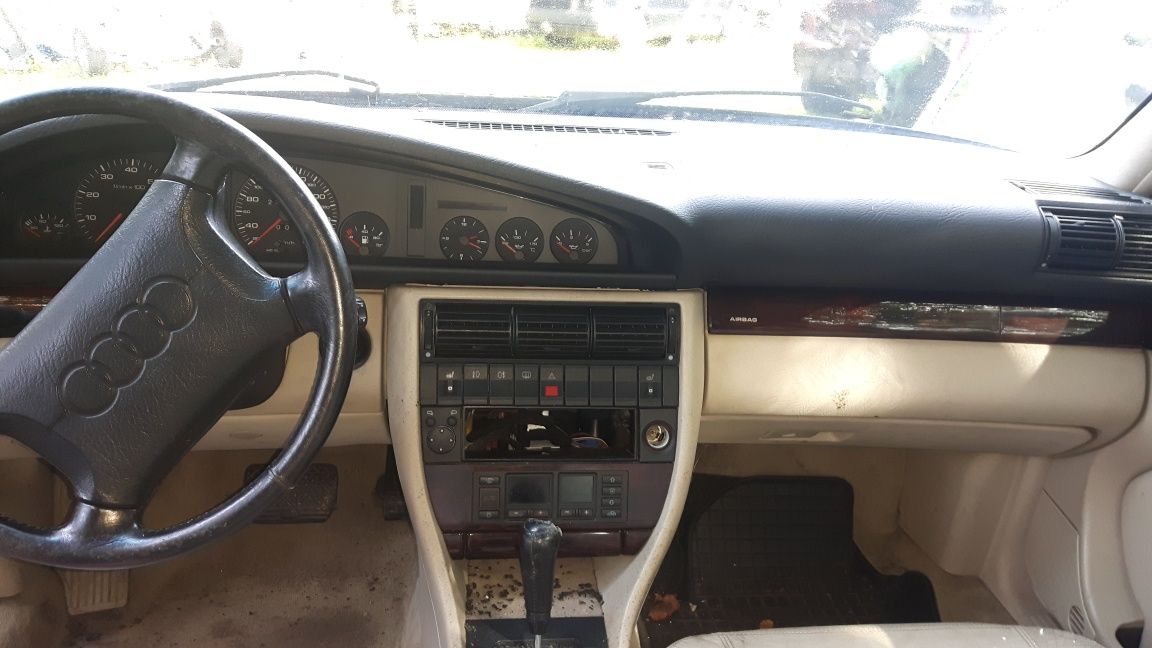 Audi 100 c4 2.8 automat maska chlodnica zamek lampa skora klima pompa