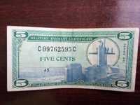 Banknot 5 centów USA