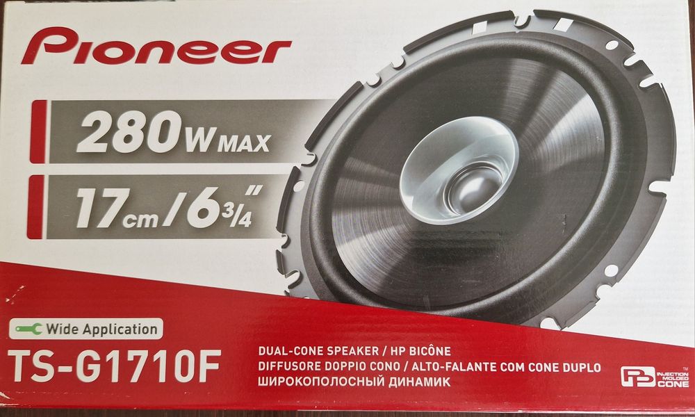 Nowe głłośniki samochodowe - Pioneer TS-G1710F, para