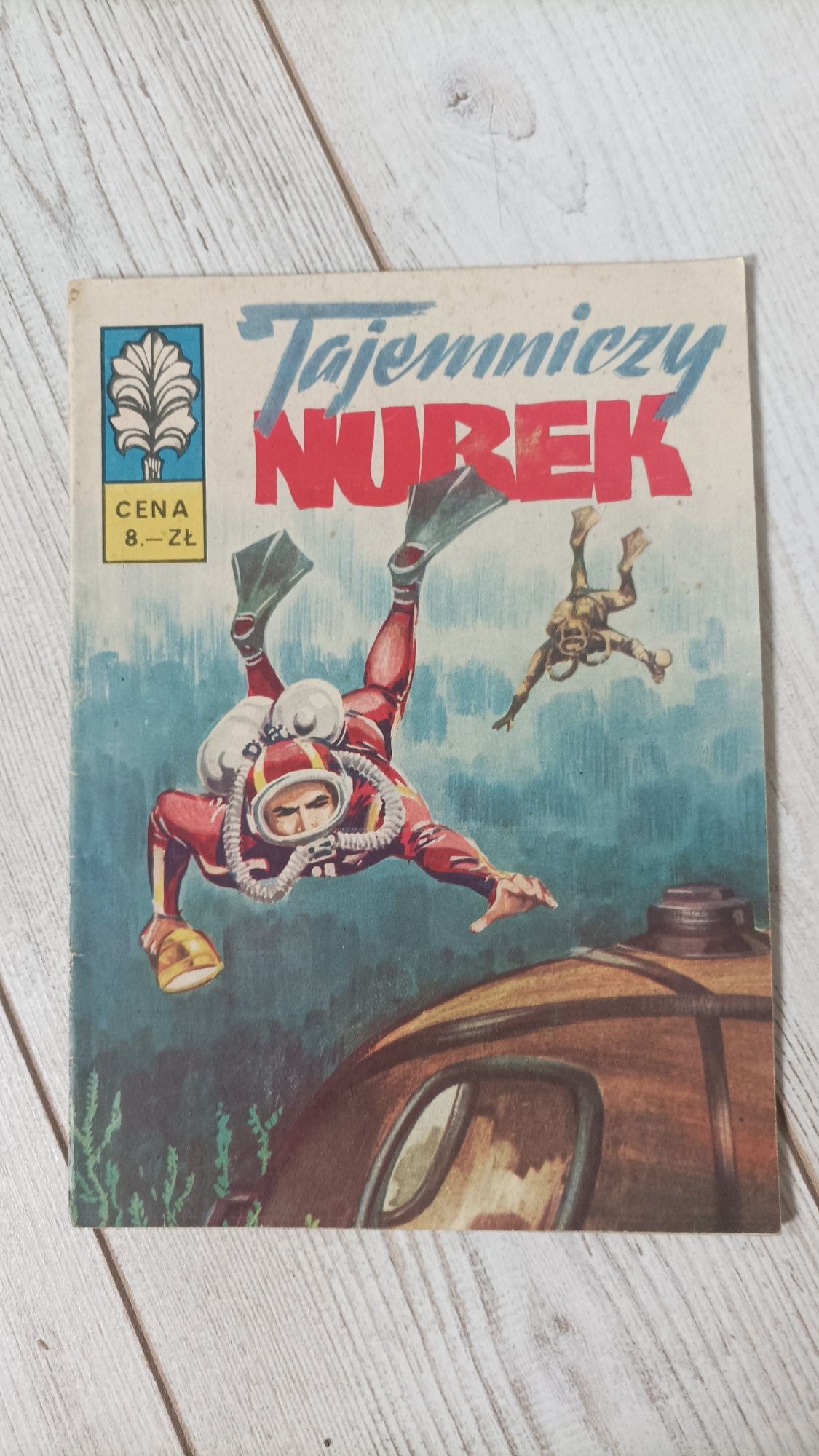 Komiks Kapitan Żbik Tajemniczy nurek wyd.I 1973 stan BDB