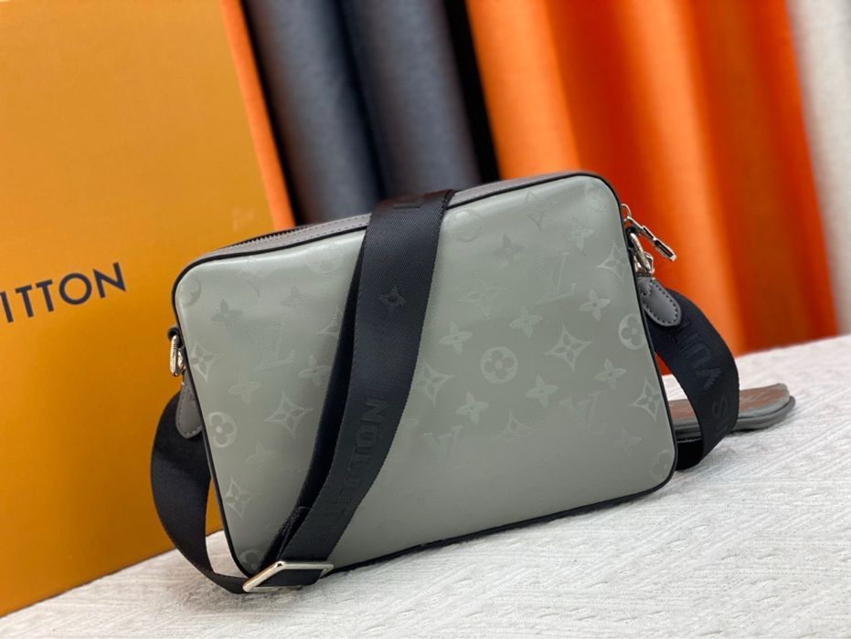 LOUIS VUITTON TRIO 3v1 messenger сумка мужская серая 3в1 через плечо