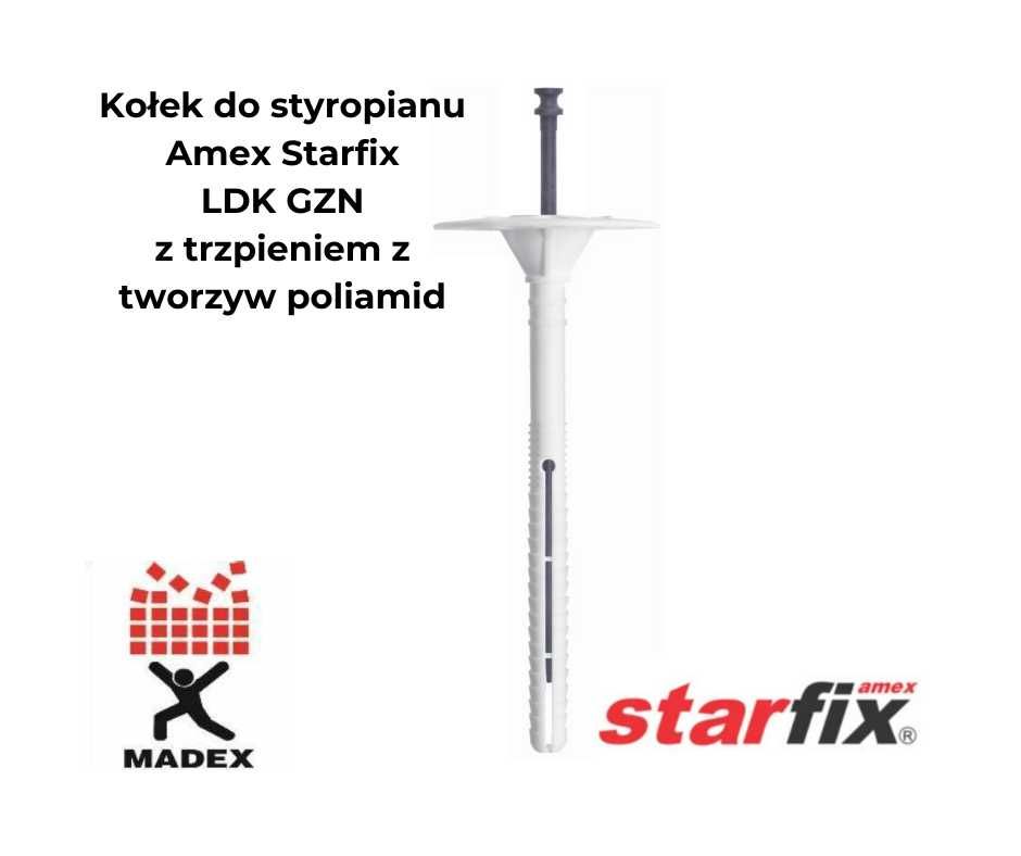 Amex Starfix LDK GZN Kołek do styropianu z tworzyw 10x160 200 szt./op.