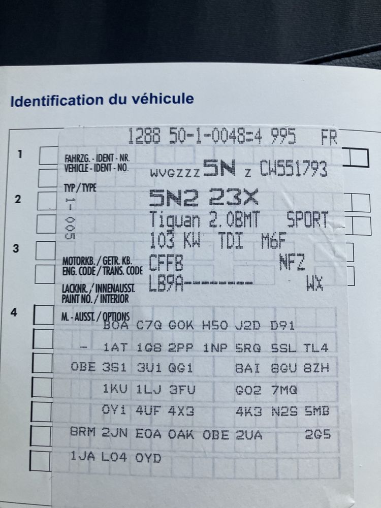 Tiguan 2012  2.0 TDi