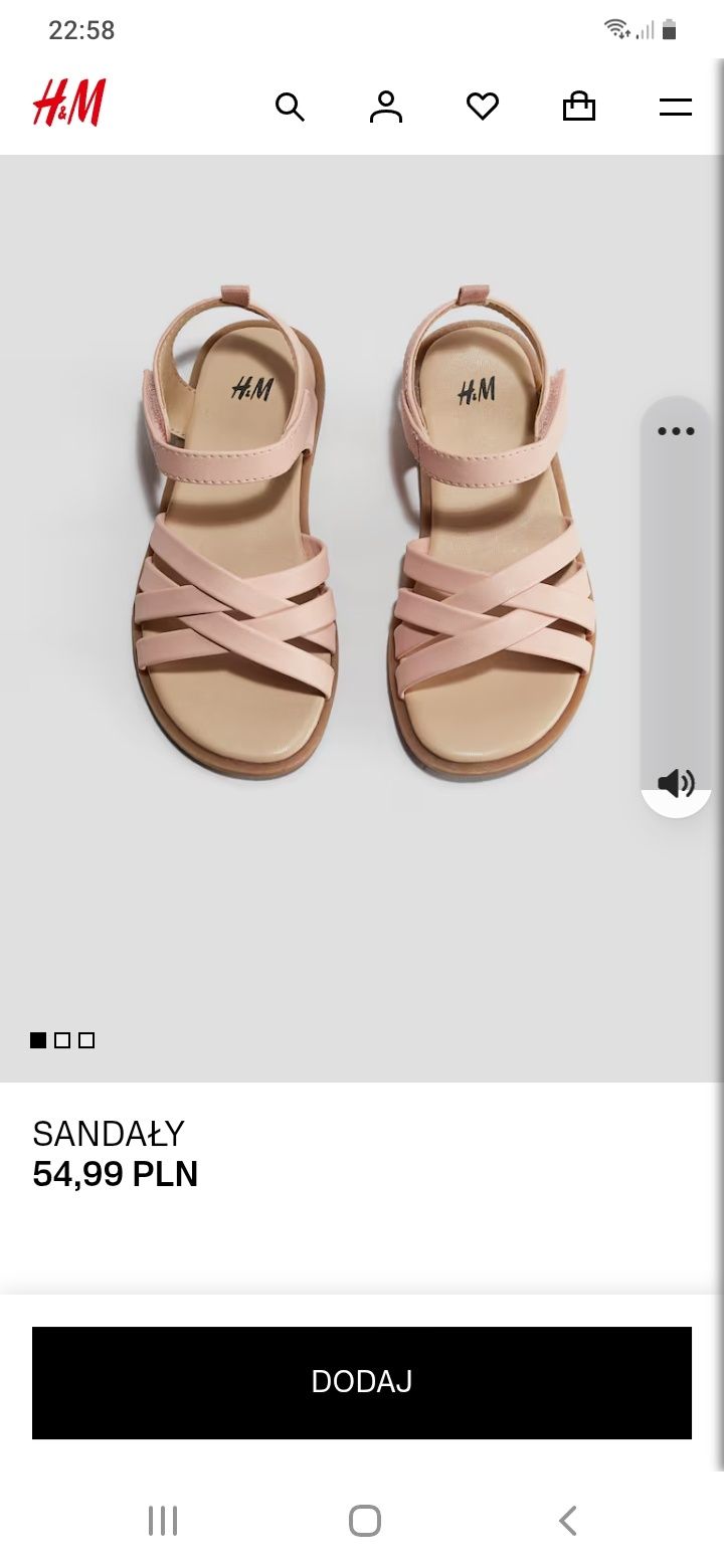 Sandałki 33 h&m nowe!!!