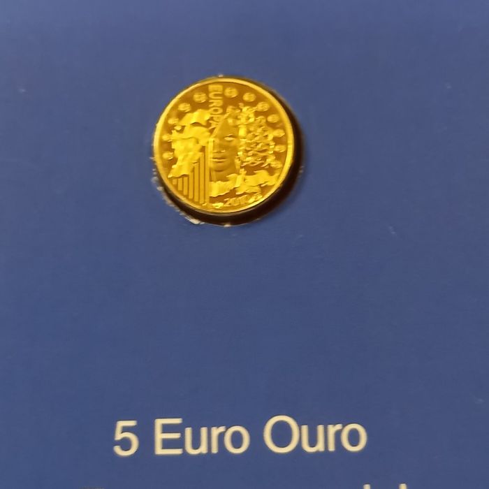 Moeda de ouro 999.9 % Proof , 5 euros França