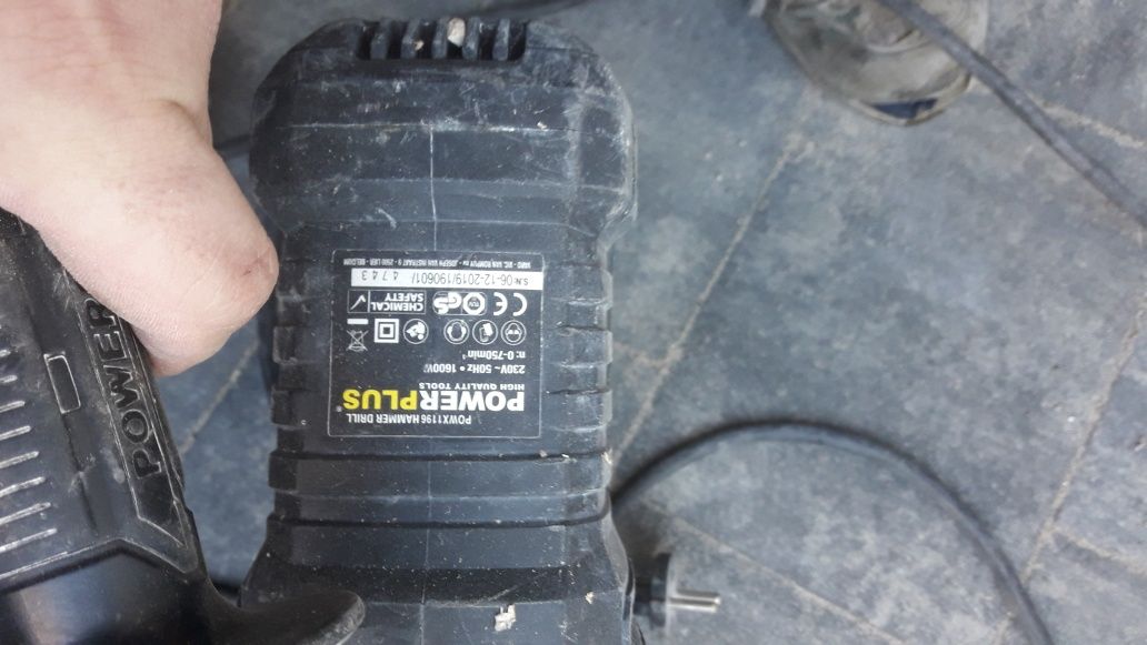 Młotowiertarka powx1196 power Plus 1600w