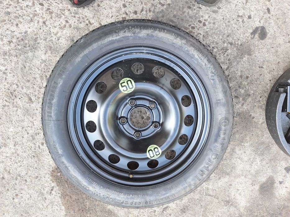 Bmw E60 E61 E83 koło Dojazdowe 17"  135/80 LEWAREK KLUCZ ZESTAW