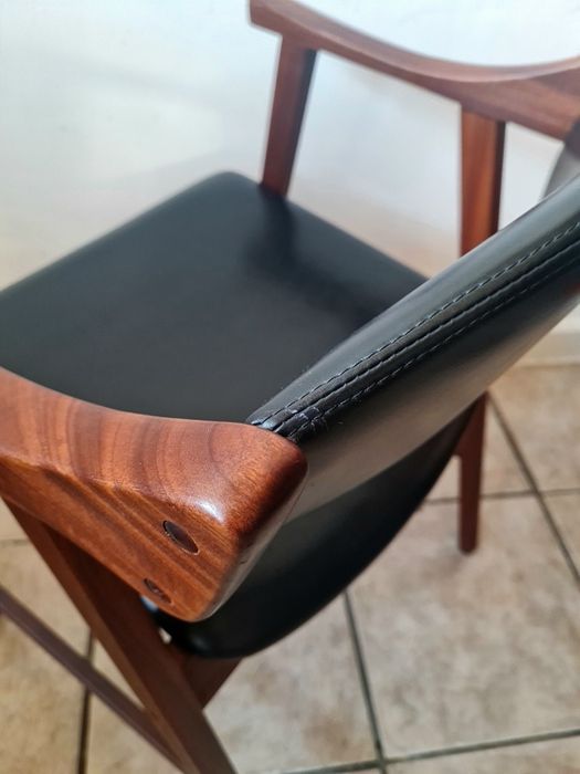 Krzesło tekowe do biurka proj.Arnta Lande dla Stokke,Norwegia, mid-c