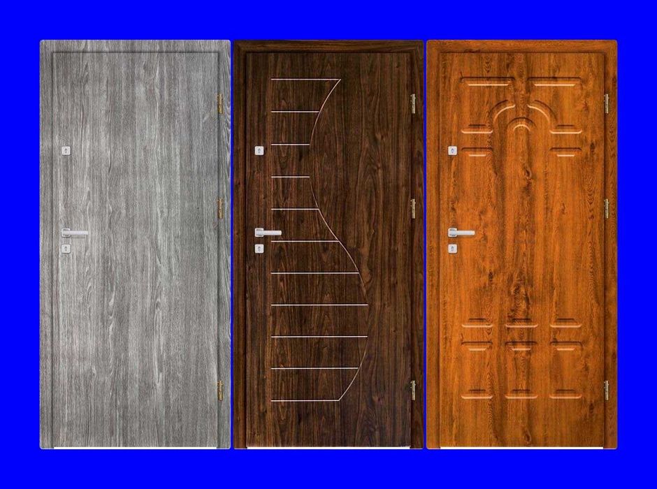 DRZWI WEJŚCIOWE drewniane i metalowe zewnętrzne z montażem