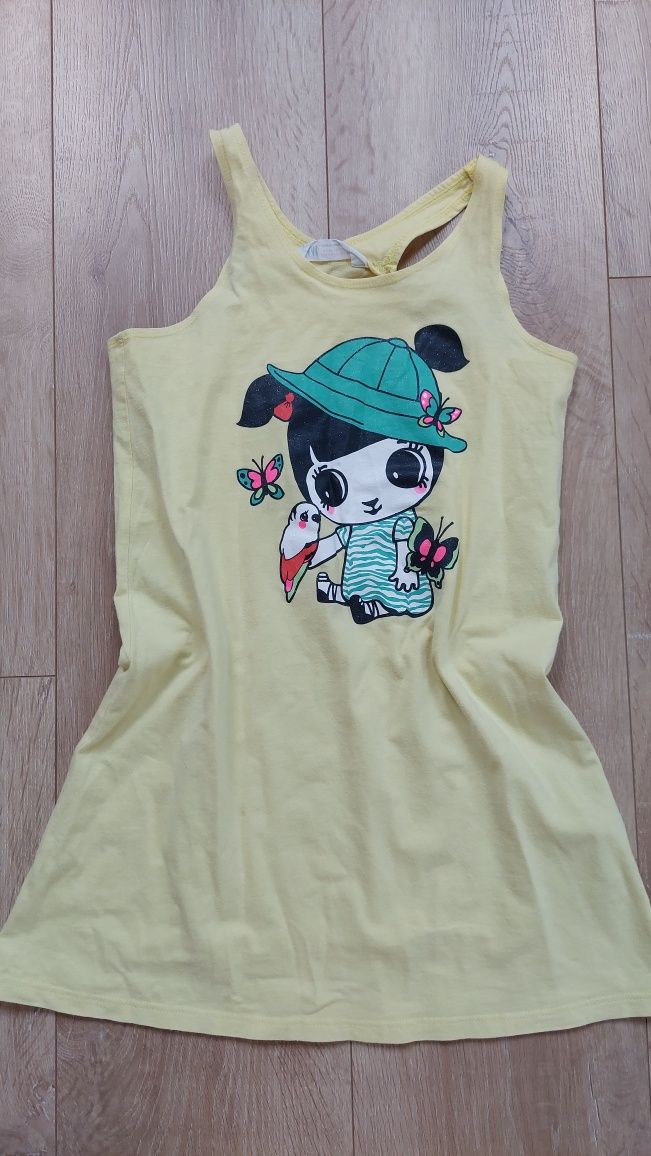 sukienka dziewczęca letnia H&M r. 128